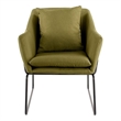 Pemberly Row Contemporary Accent Chair in French Pistachio Finish