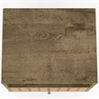 Pemberly Row 1-Drawer Wood Nightstand in Rustic Brown & 3D Prints