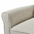 Pemberly Row Contemporary Roll Arm Sectional Light Gray Finish
