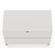 Pemberly Row Modern 3-Drawer Wood Dresser in Off White / Natural