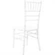 Pemberly Row Contemporary Wood Chiavari Chair In White Finish