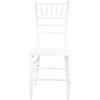 Pemberly Row Contemporary Wood Chiavari Chair In White Finish