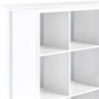 Pemberly Row Wood Transitional 9 Cube Bookcase and Unit in White