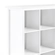 Pemberly Row Wood Transitional 9 Cube Bookcase and Unit in White