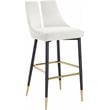 Pemberly Row Contemporary Upholstered Cream Velvet Stool (Set of 2)