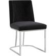 Pemberly Row Contemporary Black Velvet Dining Chair (Set of 2)