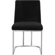 Pemberly Row Contemporary Black Velvet Dining Chair (Set of 2)