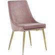 Pemberly Row Contemporary Pink Velvet Dining Chair (Set of 2)