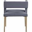 Pemberly Row Contemporary Gray Velvet Dining Chair (Set of 2)
