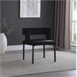 Pemberly Row Contemporary Black Velvet Dining Chair (Set of 2)