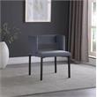 Pemberly Row Contemporary Gray Velvet Dining Chair (Set of 2)
