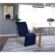 Pemberly Row Contemporary Navy Velvet Dining Chair (Set of 2)
