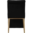 Pemberly Row Contemporary Black Velvet Dining Chair (Set of 2)
