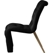 Pemberly Row Contemporary Black Velvet Dining Chair (Set of 2)