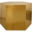 Pemberly Row Contemporary Brushed Gold Finish Modular Coffee Table