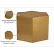 Pemberly Row Contemporary Brushed Gold Finish Modular Coffee Table