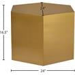 Pemberly Row Contemporary Brushed Gold Finish Modular Coffee Table