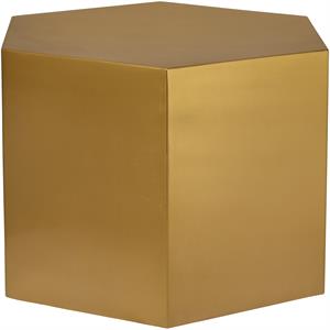 Pemberly Row Contemporary Brushed Gold Finish Modular Coffee Table