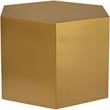 Pemberly Row Contemporary Brushed Gold Finish Modular Coffee Table