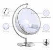 Pemberly Row Fabric Acrylic Swing Bubble Accent Chair in White