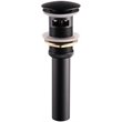 Pemberly Row Pop-Up Drain Assembly with Overflow in Matte Black
