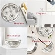 Pemberly Row Modern Porcelain Dinnerset 16 Piece Porcelain Bouquet