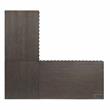Pemberly Row Contemporary Wood 2-Piece Writing Desk Set in Walnut