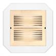 Pemberly Row Contemporary 2-Drawer Wood Game Table in White Finish