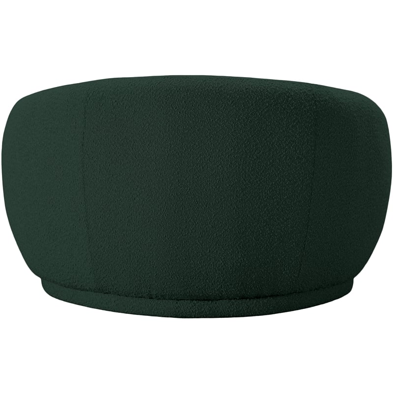 Pemberly Row Contemporary Rich Green Finish Boucle Fabric Chair