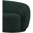 Pemberly Row Contemporary Rich Green Finish Boucle Fabric Chair