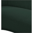 Pemberly Row Contemporary Rich Green Finish Boucle Fabric Chair