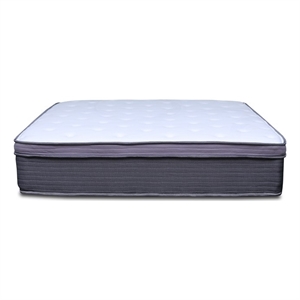 Pemberly Row Modern 12in Polyurethane Queen Mattress in White