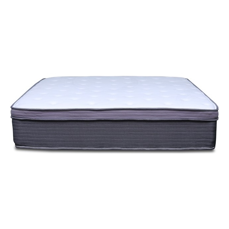 Pemberly Row Modern 12in Polyurethane Twin Mattress in White