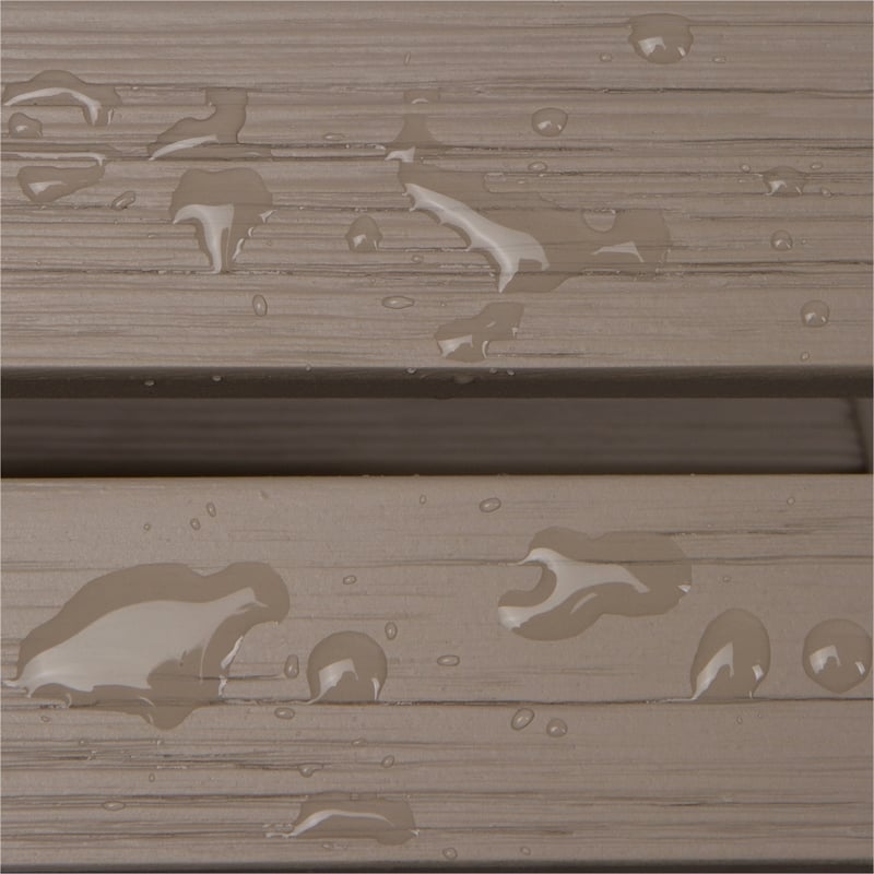 Pemberly Row Traditional Cedar Wood Patio Porch Garden Bench in Gray