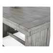 Pemberly Row Modern Alpine Gray Wood Breakfast Nook Dining Set