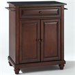 Pemberly Row Modern Wood Portable Kitchen Island in Mahogany