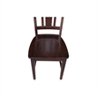 Pemberly Row Modern Wood Splat Dining Chair in Rich Mocha Set of 2