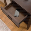 Pemberly Row Solid Wood Square End Table in Chocolate Cherry