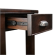 Pemberly Row Solid Wood Square End Table in Chocolate Cherry