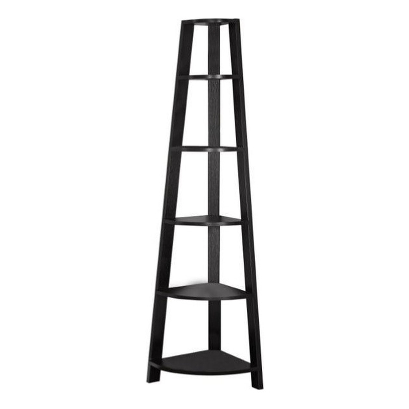 Pemberly Row Bookshelf Etagere Corner 5 Tier 72