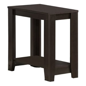 Pemberly Row Accent Table Side End Nightstand Lamp Living Room/Bedroom in Brown