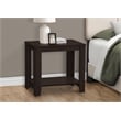 Pemberly Row Accent Table Side End Nightstand Lamp Living Room/Bedroom in Brown