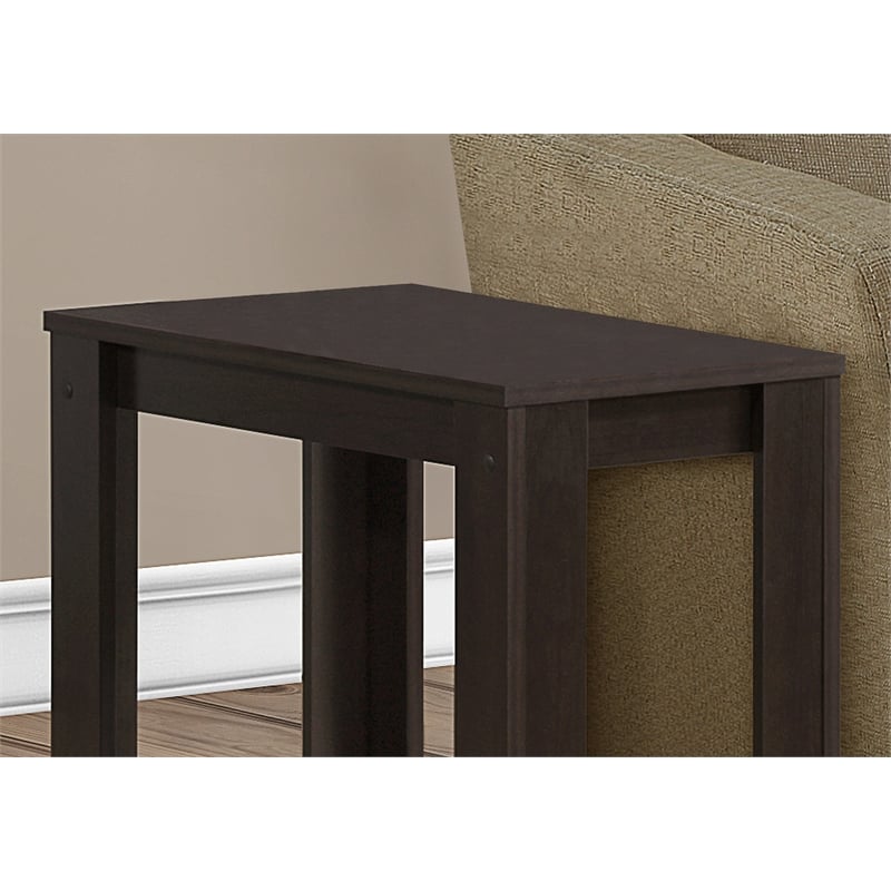 Pemberly Row Accent Table Side End Nightstand Lamp Living Room/Bedroom in Brown