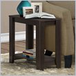 Pemberly Row Accent Table Side End Nightstand Lamp Living Room/Bedroom in Brown