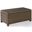 Pemberly Row 2 Piece Fabric Patio Sofa Set in Brown / Sangria Red