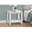 Pemberly Row Accent Table Side End Nightstand Lamp Living Room.Bedroom in White