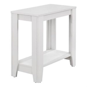 Pemberly Row Accent Table Side End Nightstand Lamp Living Room.Bedroom in White