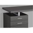 Pemberly Row Computer Desk Home Office Laptop Storage Drawers 48