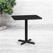 Pemberly Row Contemporary 24X30 Laminate Table-X-Base In Black
