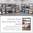Pemberly Row Iron Horse Riveted Metal Shelving 5-Shelf Unit in Black